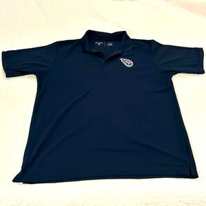 Tennessee Titans Golf Polo Large Navy Antigua